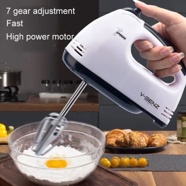 Scarlett 7-Speed Hand Mixer – Multifunctional Mini Electric Food Blender & Egg Beater for Baking, Dough, Cream, and Cake Mixing - Image 3