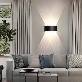 8W Waterproof LED Outdoor Wall Lamp – Modern Up & Down Aluminum Light Fixture | IP65 Rated for Garden, Porch, Patio & Exterior Walls