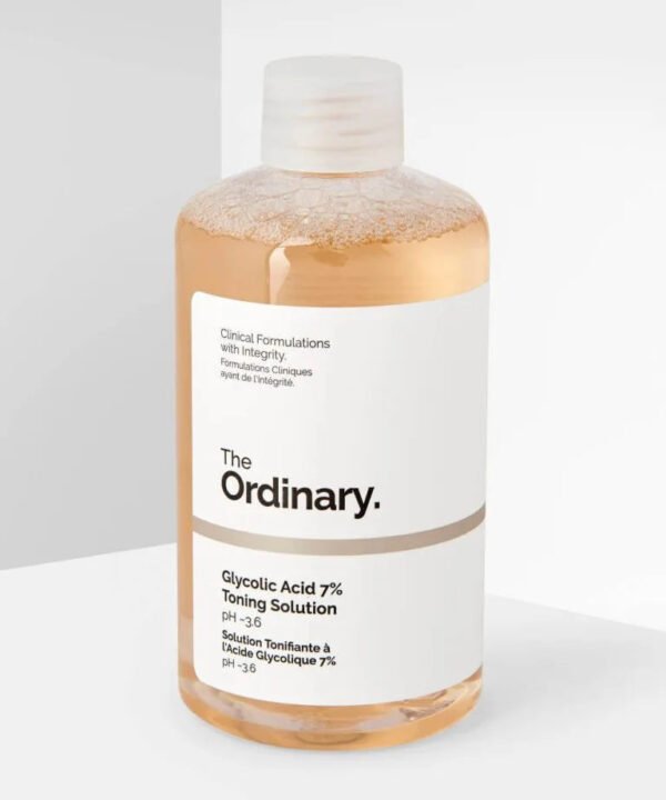 The Ordinary Glycolic Acid 7% Toning Solution – Radiance-Boosting Exfoliating Toner with AHA | Gently Resurfaces, Brightens, and Smooths Skin – 240m