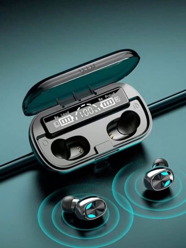 M10 True Wireless Bluetooth 5.1 Earbuds – HiFi Stereo Sound, Touch Control, Noise Reduction, with LED Display & Charging Case" - Image 5