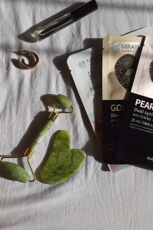 Flawless Jade Roller & Gua Sha Set – Natural Marble Stone Face Massager for Glowing, Firm, and Healthy-Looking Skin - Image 9