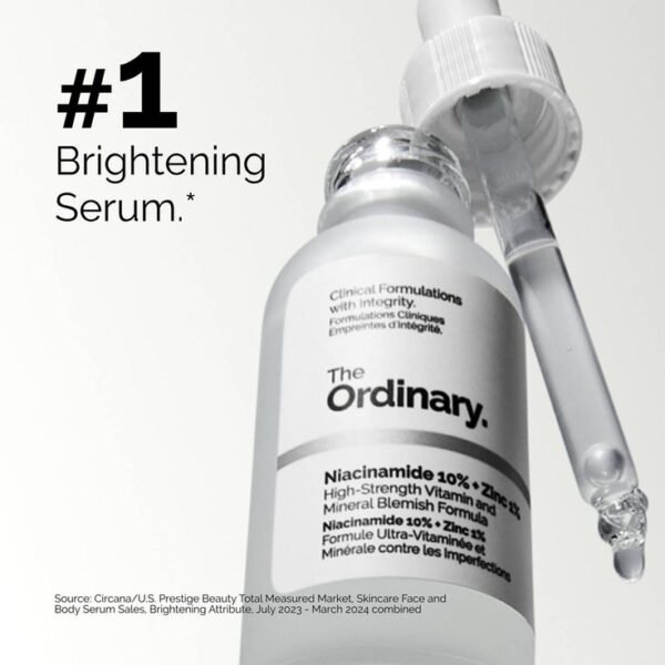 The Ordinary Niacinamide 10% + Zinc 1% Serum – 20ml | Oil Control, Pore Minimizer & Blemish Treatment - Image 3