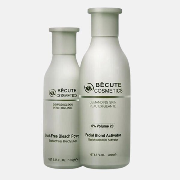 Becute Skin Polish Set – Dust-Free Bleach Powder & Volume 20 Facial Blonde Activator (200ml + 100gm) | Professional Skin Brightening & Exfoliation Kit - Image 2